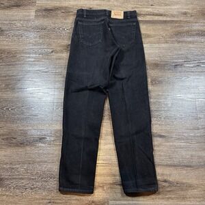 Levis 550 Jeans Mens 34x34 Black Relaxed Fit Tapered Leg Denim Pants Classic